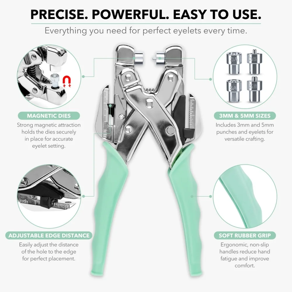 Grommet Tool Kit Handheld Hole - đánh giá và giá Pliers